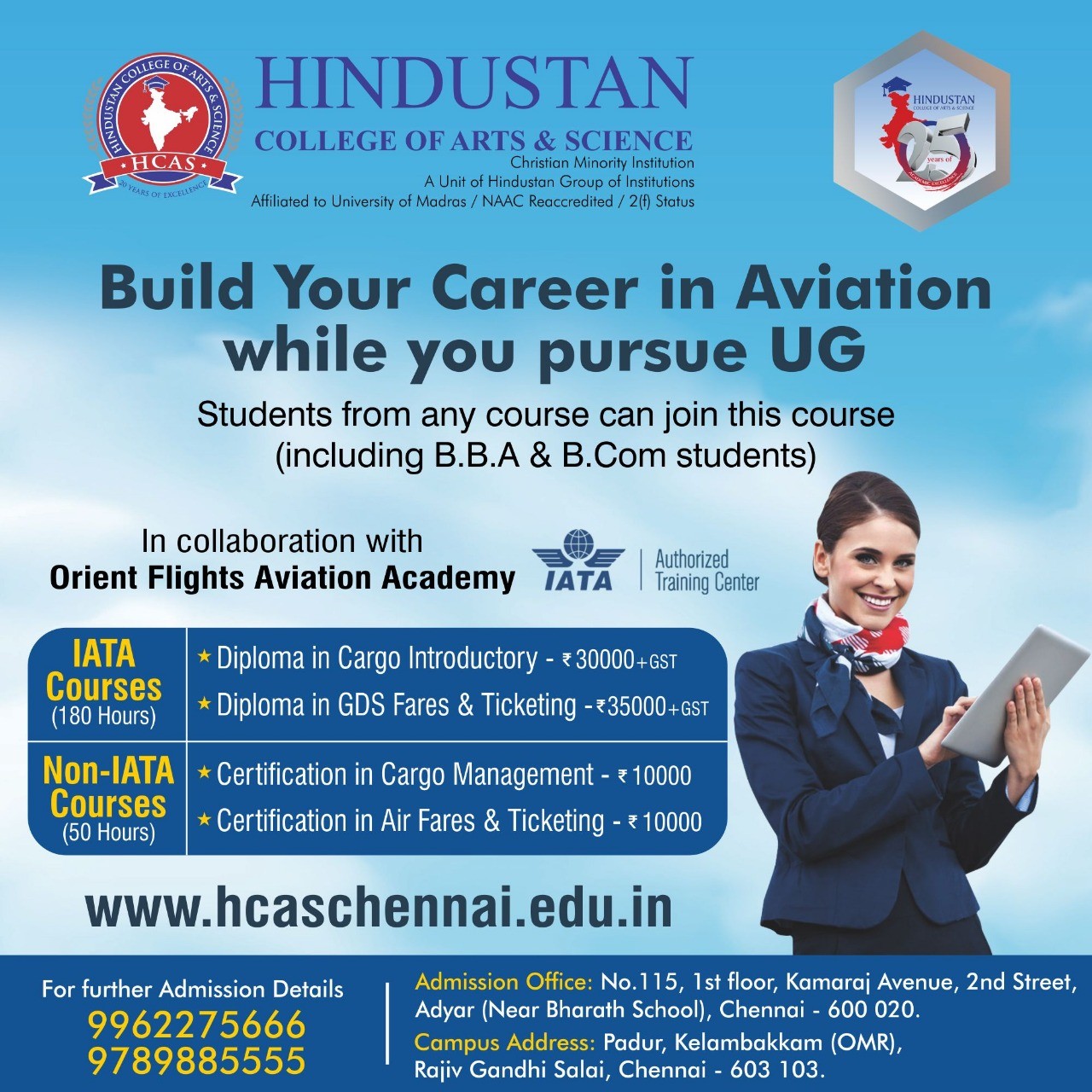 Buid your career in Aviation while you pursue UG